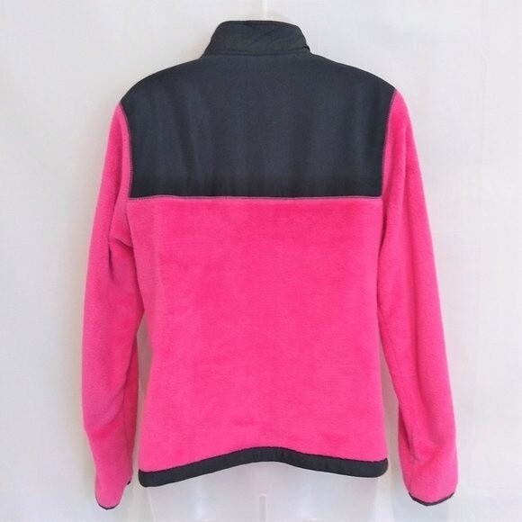 Danskin Now Women's Size Medium Pink and Black Plush Zip Up Jacket - Picture 5 of 10
